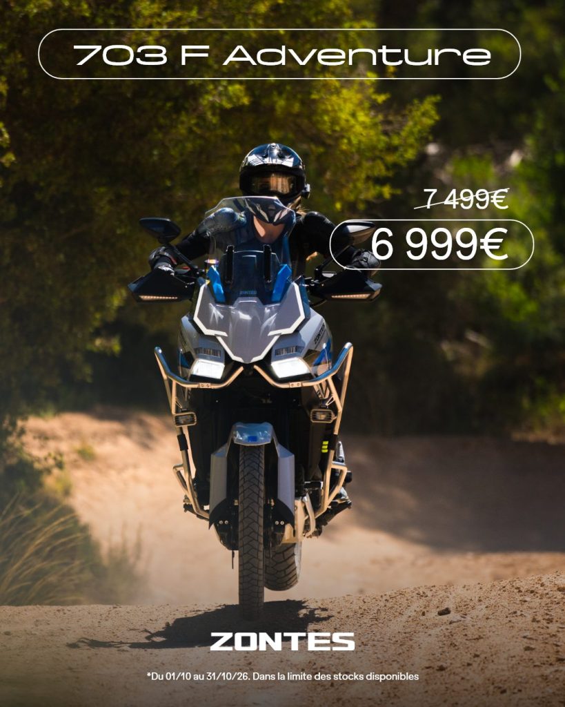 Offre Zontes 703 F Adventure – 500 € de remise