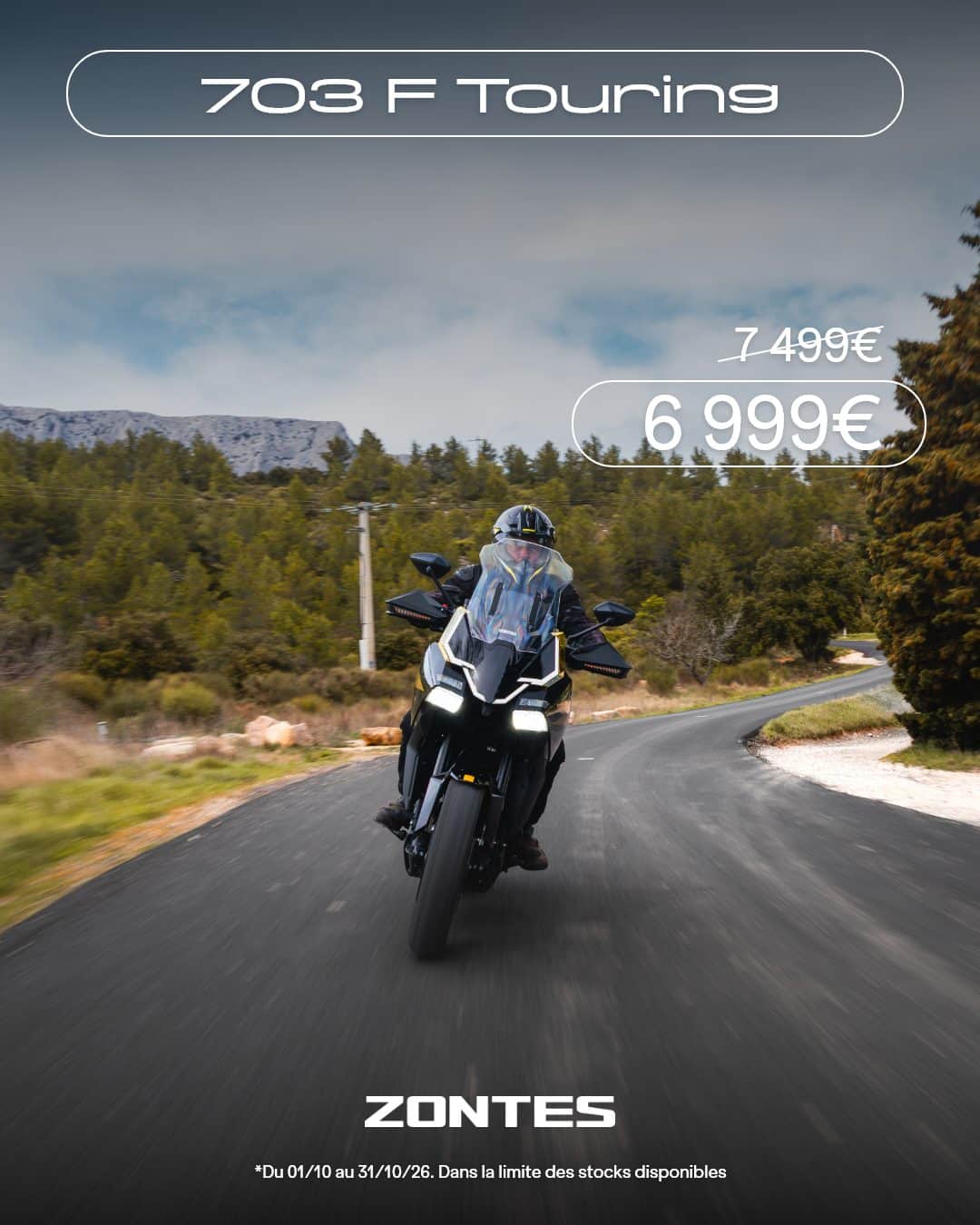 Offre Zontes 703 F Touring – 500 € de remise